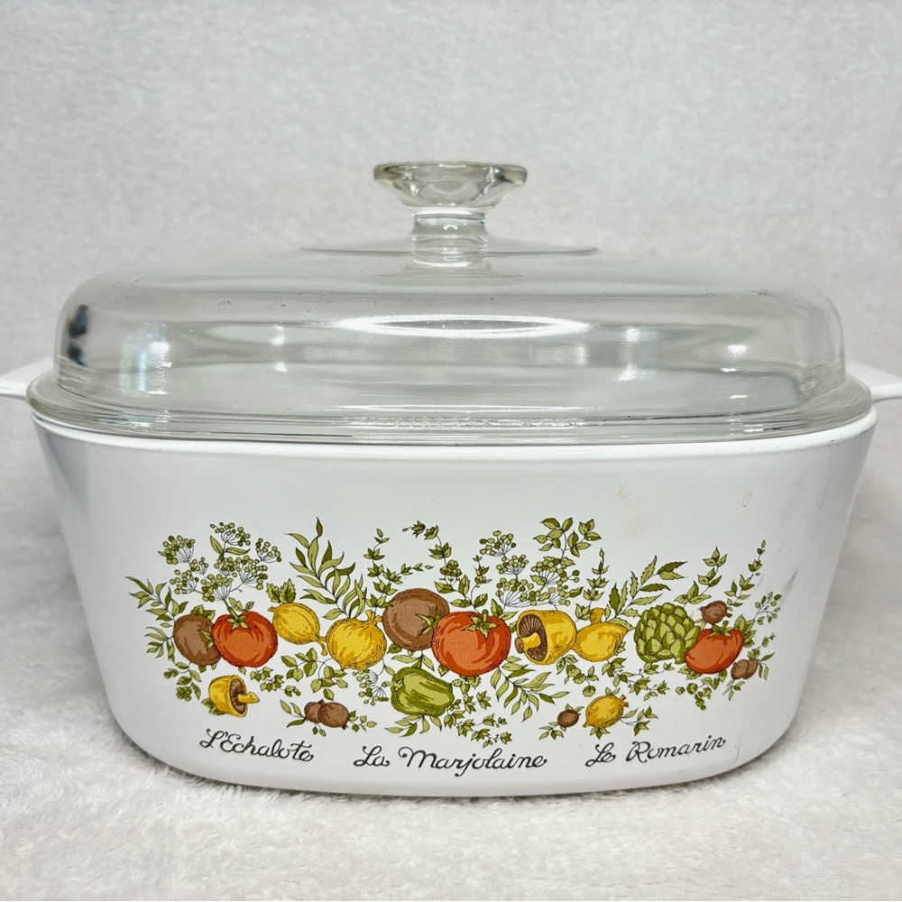 Corning Ware 5 Quart A-5-B Spice Of Life L’Echalote La Marjolaine Le Romarin